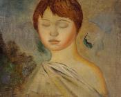 皮埃尔 奥古斯特 雷诺阿 : Head of a Young Woman